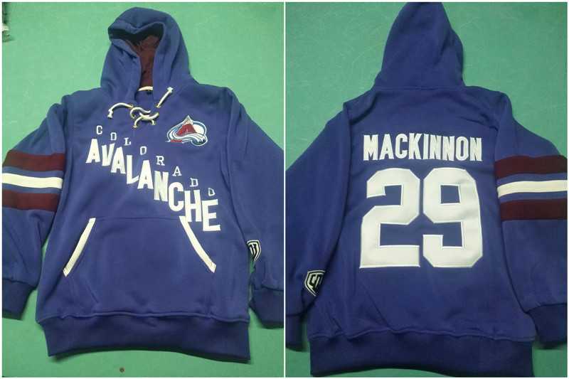 Avalanche 29 Nathan Mackinnon Blue All Stitched Pullover Hoodie,We sell and wholesale Avalanche 29 Nathan Mackinnon Blue All Stitched Pullover Hoodie on line form chian!